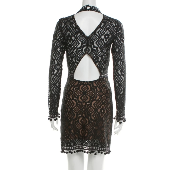 For Love & Lemons Black Florence Cocktail Dress - Picture 4 of 8